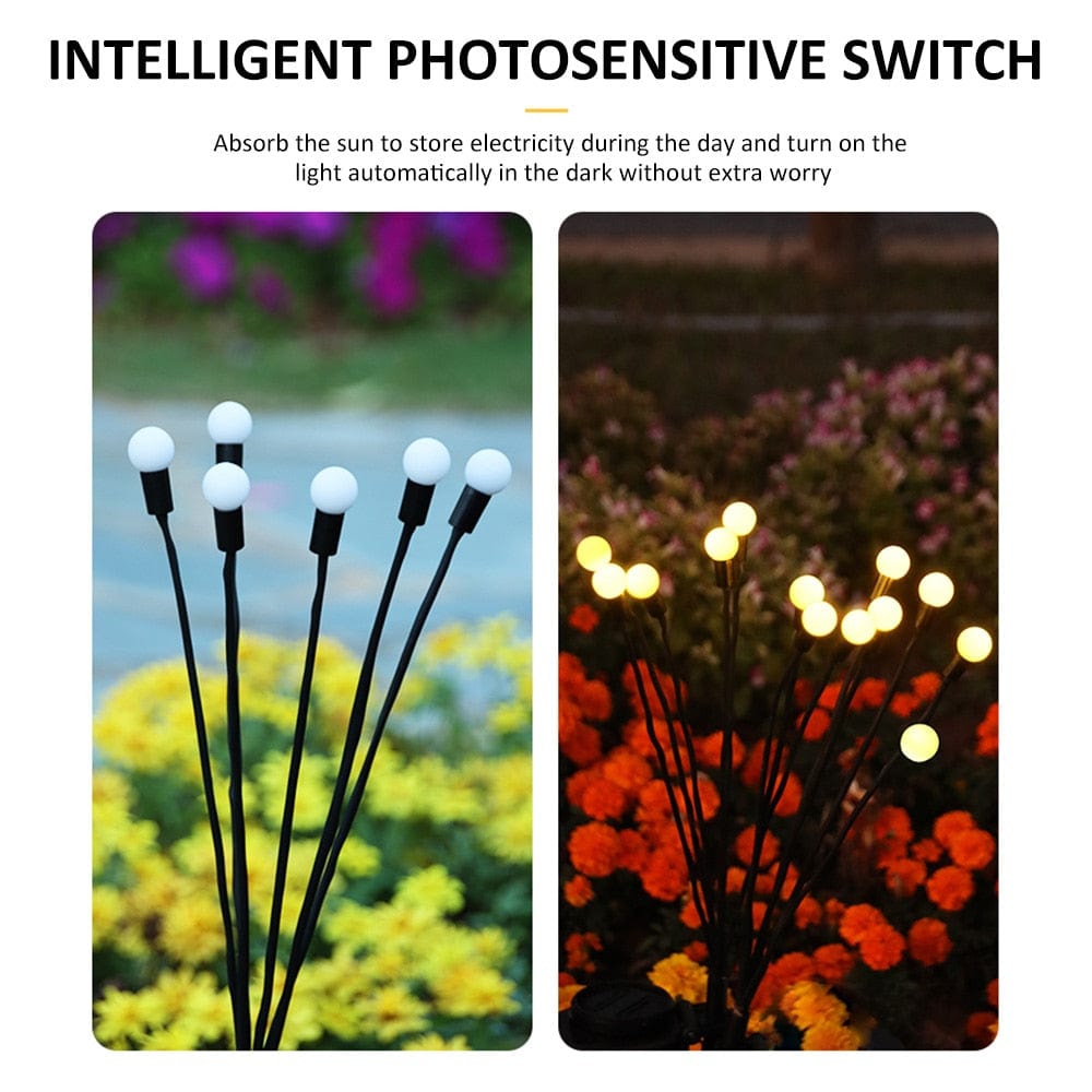 Solar Garden Lights – Firefly design – plastic 5