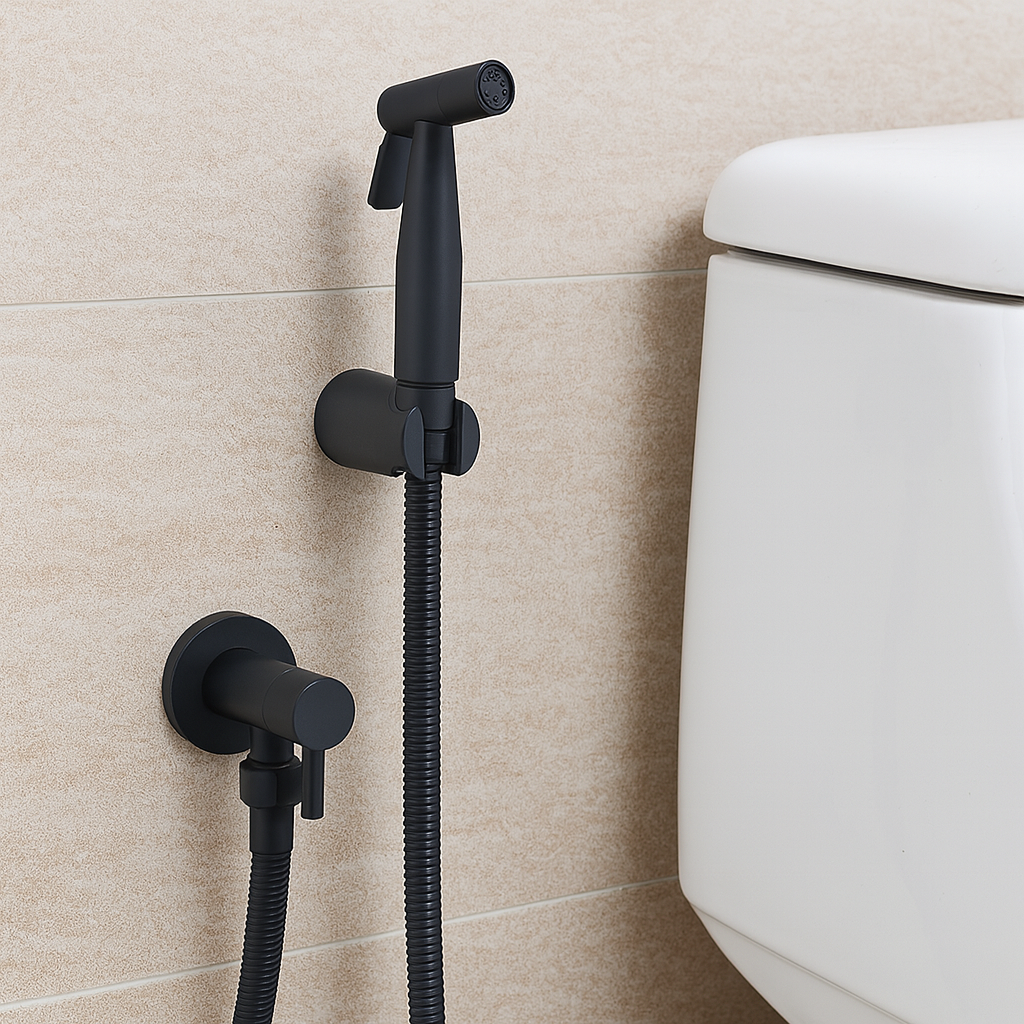 Stainless Steel Bidet Sprayer for Toilet Hygiene, Wall Mounted with Adjustable Water Jet for Personalized Cleaning Experience 3