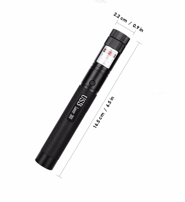 Green Laser Pointer Torch – Adjustable Focus, Rechargeable Outdoor Light