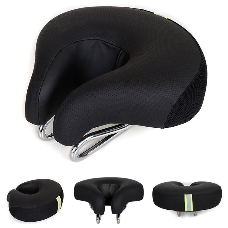 Bike Saddle – Noseless Wide Padded Seat | Mountain Bike Cushion