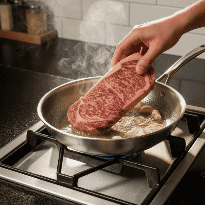 Titanium Pan – glass lid detail – Homi Goods