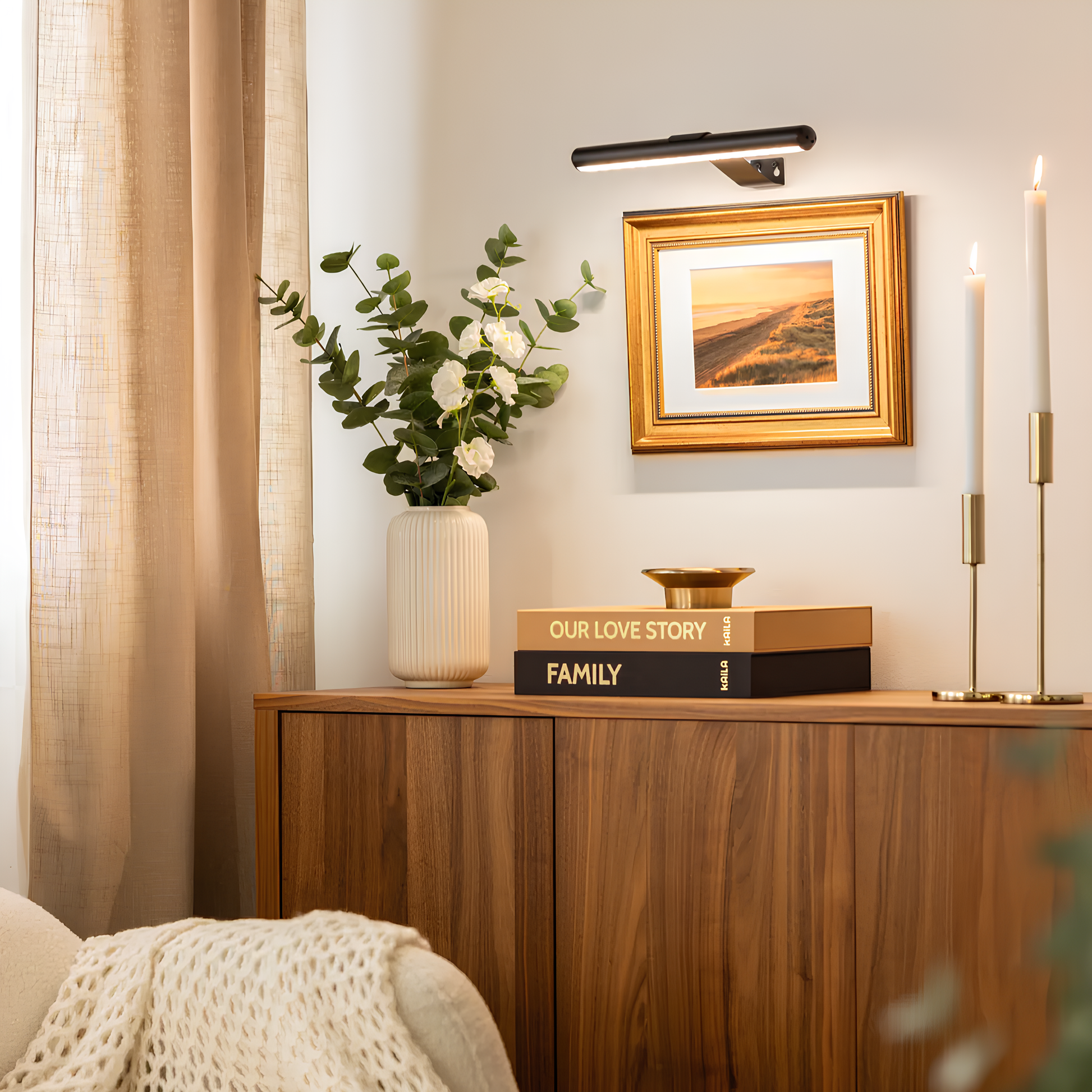 Wall Lamp – Dimmable Wireless Design with Adjustable 120-Degree Light Angle 4