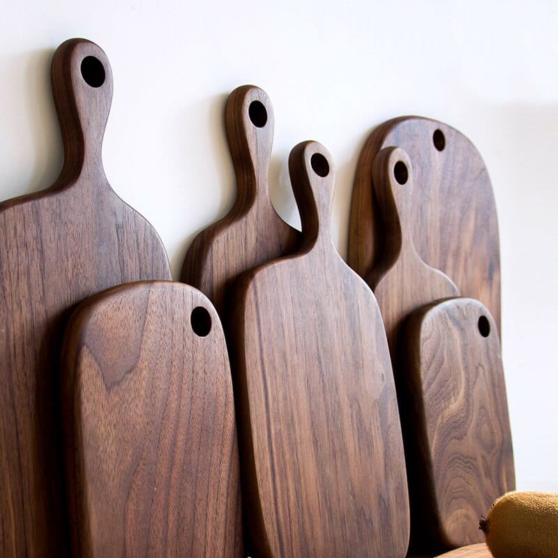 Wood Cutting Board – Premium Black Walnut with Multiple Sizes for Chopping and Serving 6