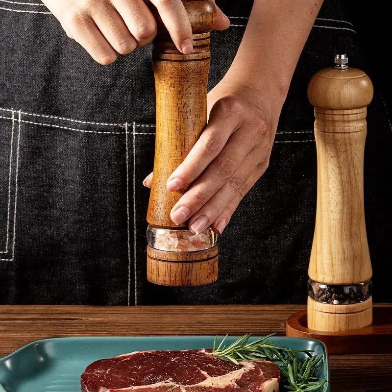 Wooden Pepper Grinder – Adjustable Coarseness for Salt and Pepper Mills, 22 cm x 5 cm 1