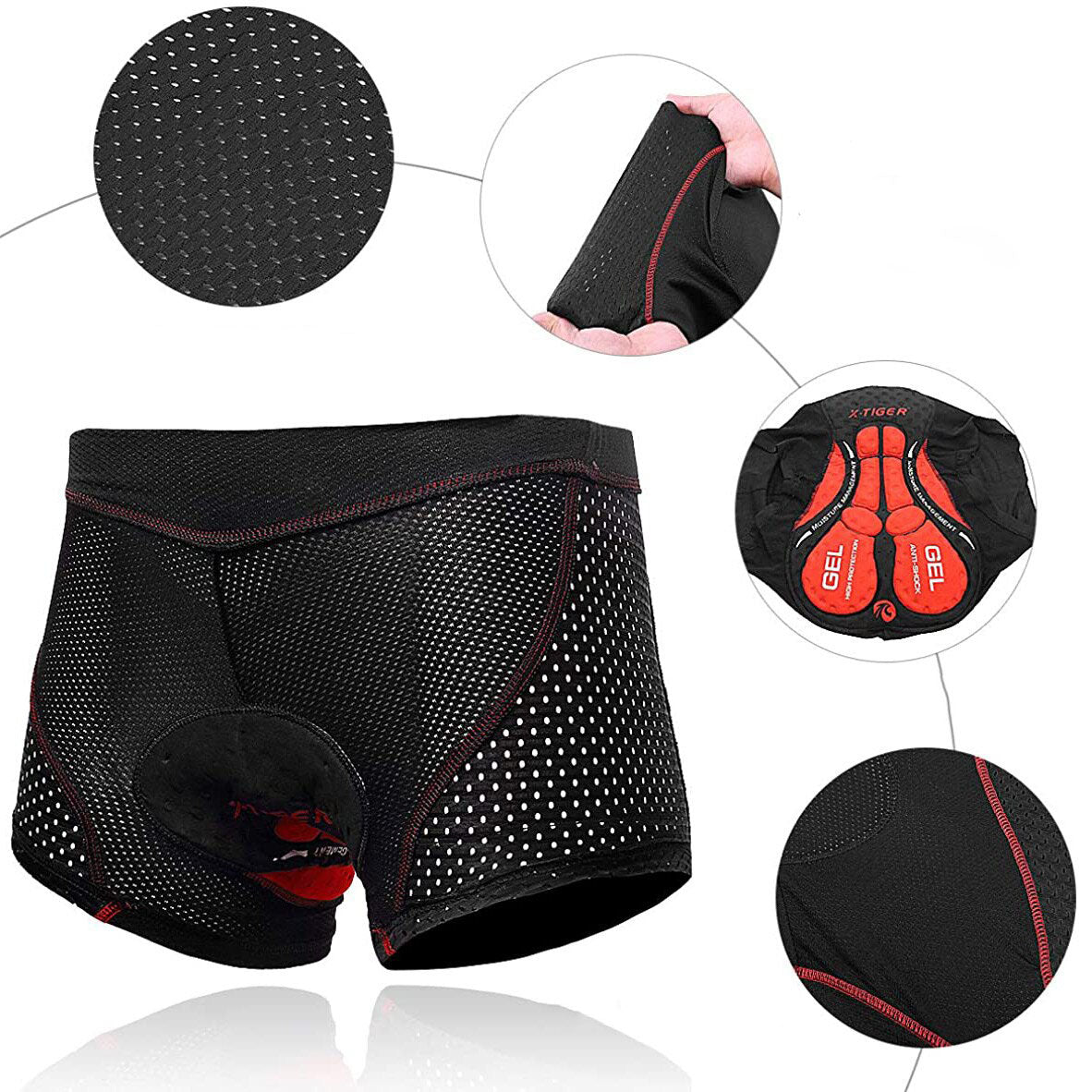 Cycling Shorts – Silicone Padded Bike Shorts for Men
