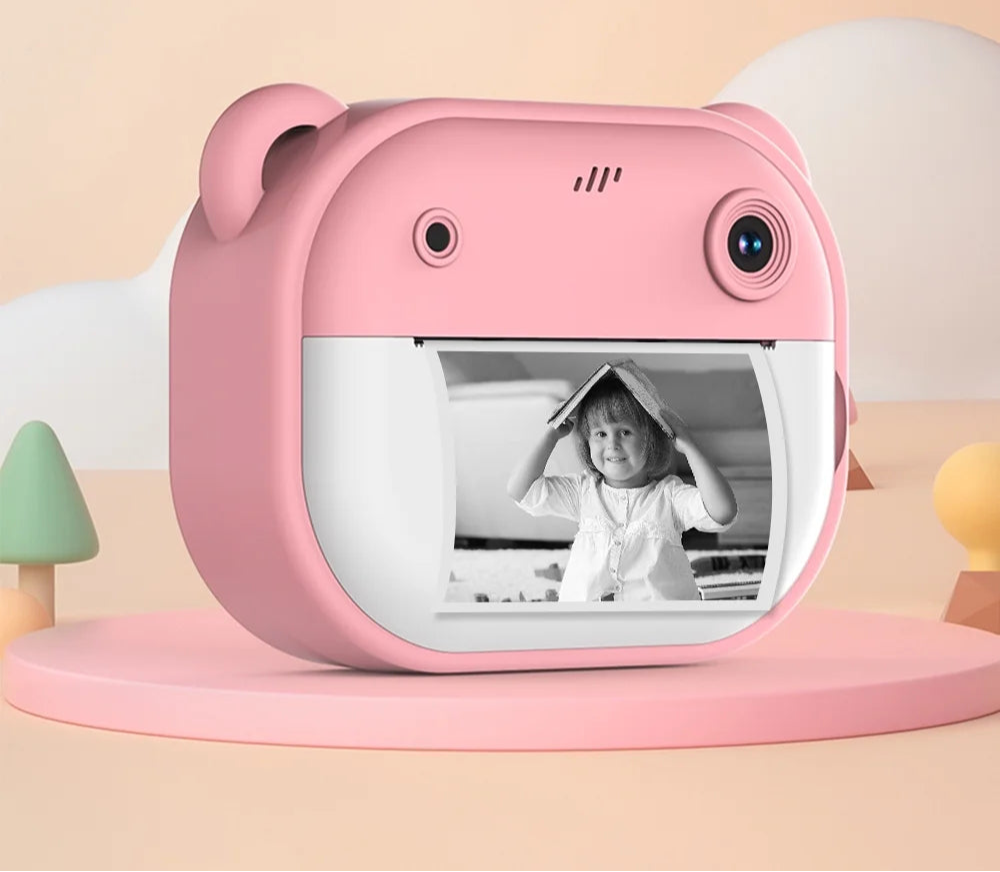 Kids Instant Print Camera Toy – Instant Photo Camera for Kids with Paper Rolls, 1080p Video, 32GB, Rechargeable .