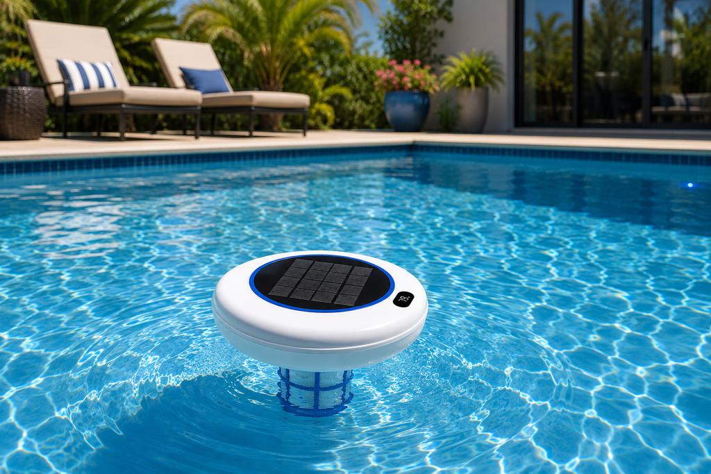 Solar Pool Ionizer – Chemical-Free Pool Cleaner with LED Lighting