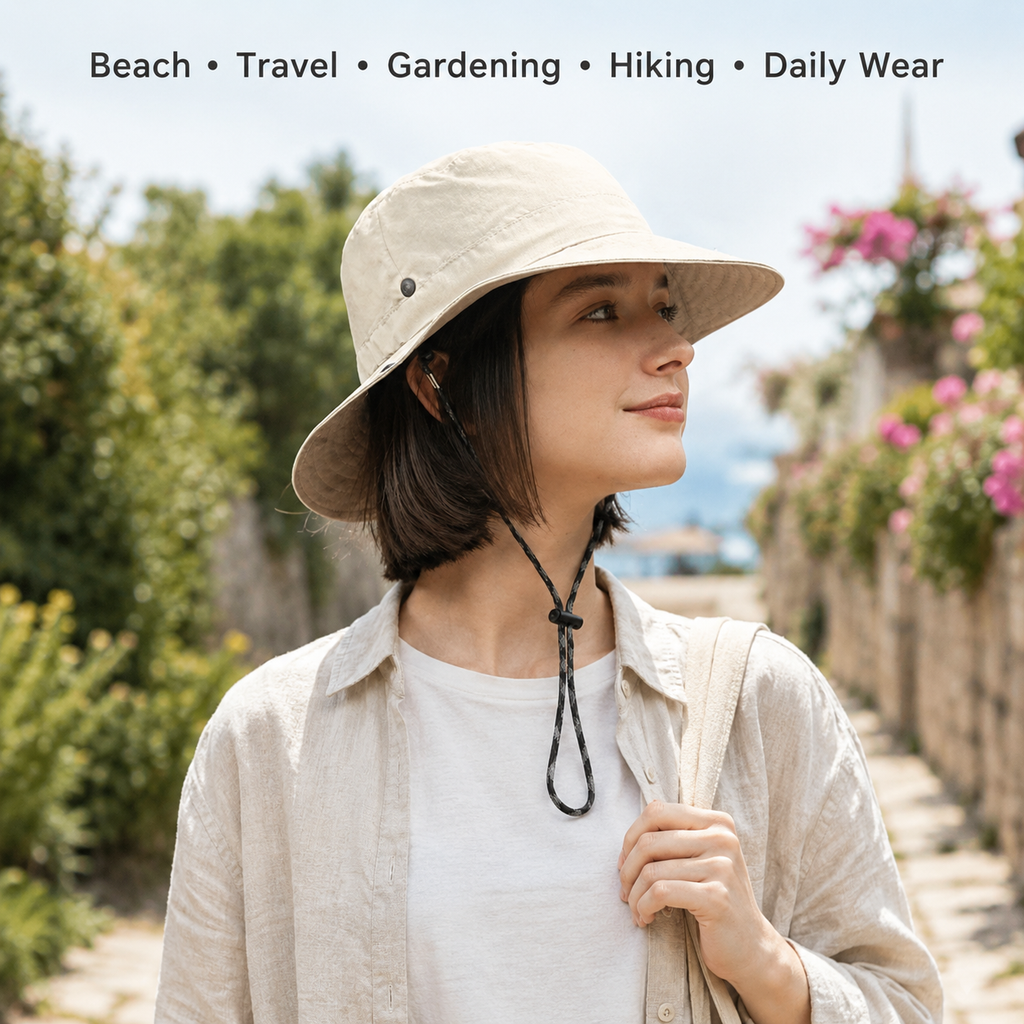 Women Sun Hat – Foldable Outdoor Camping Summer Hat
