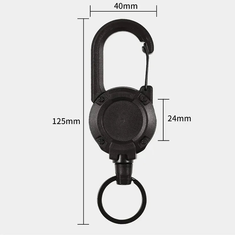Retractable Keychain – Heavy Duty Key Holder with Steel Wire Cord