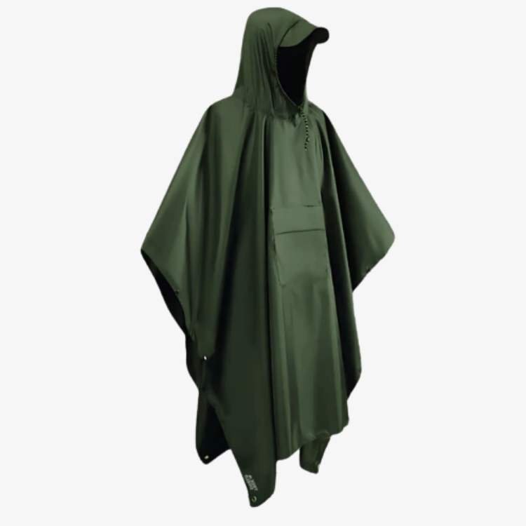 All-Terrain Trek Rain Poncho – Waterproof 3-in-1 Cover & Shelter
