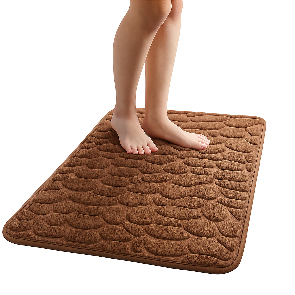 Luxury Soft Bathroom Mat – Non-Slip, Absorbent & Machine Washable Bath Mat