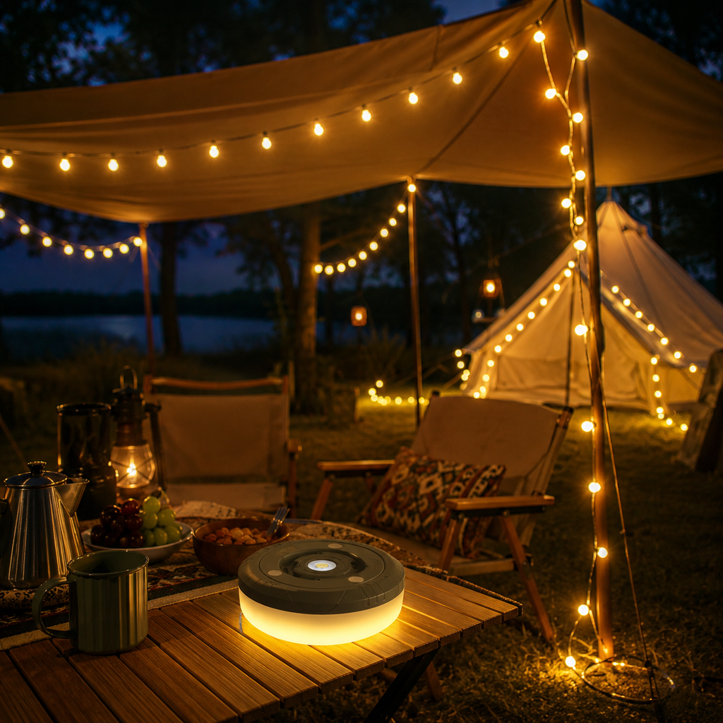 Camping Light – Tent Light with Outdoor Lantern and String Lights