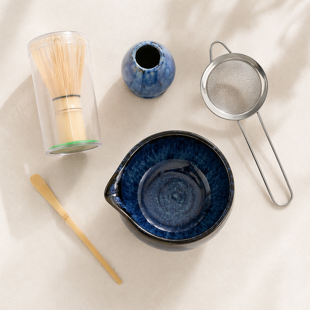 Matcha Set – 6-Piece Kit with Bamboo Matcha Whisk