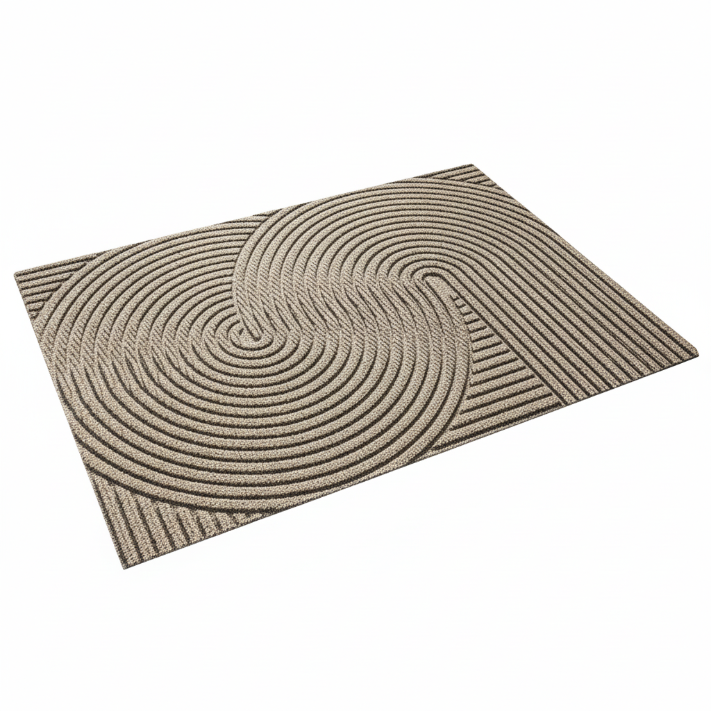 Beige Brown Doormat