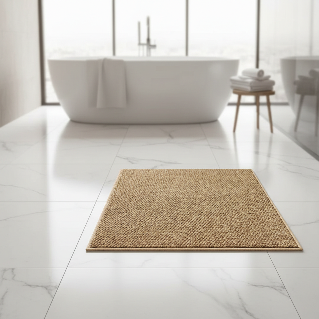 Beige Mat Bathroom