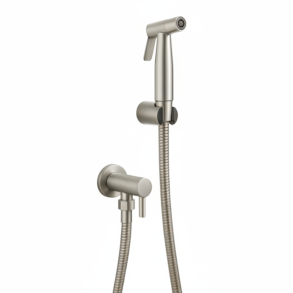 Bidet Sprayer Nickel – White BG
