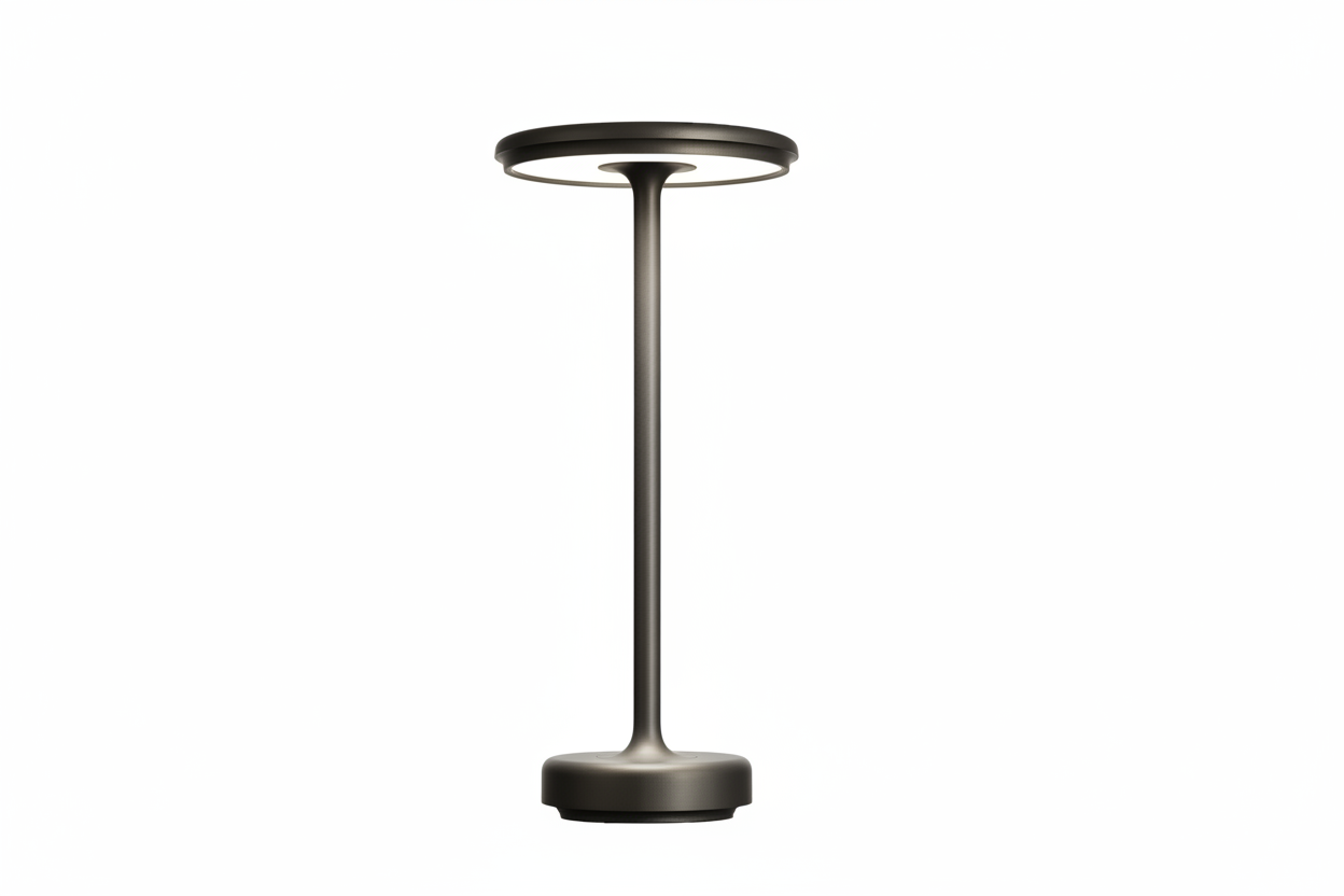 Black LED lamp - zoomed