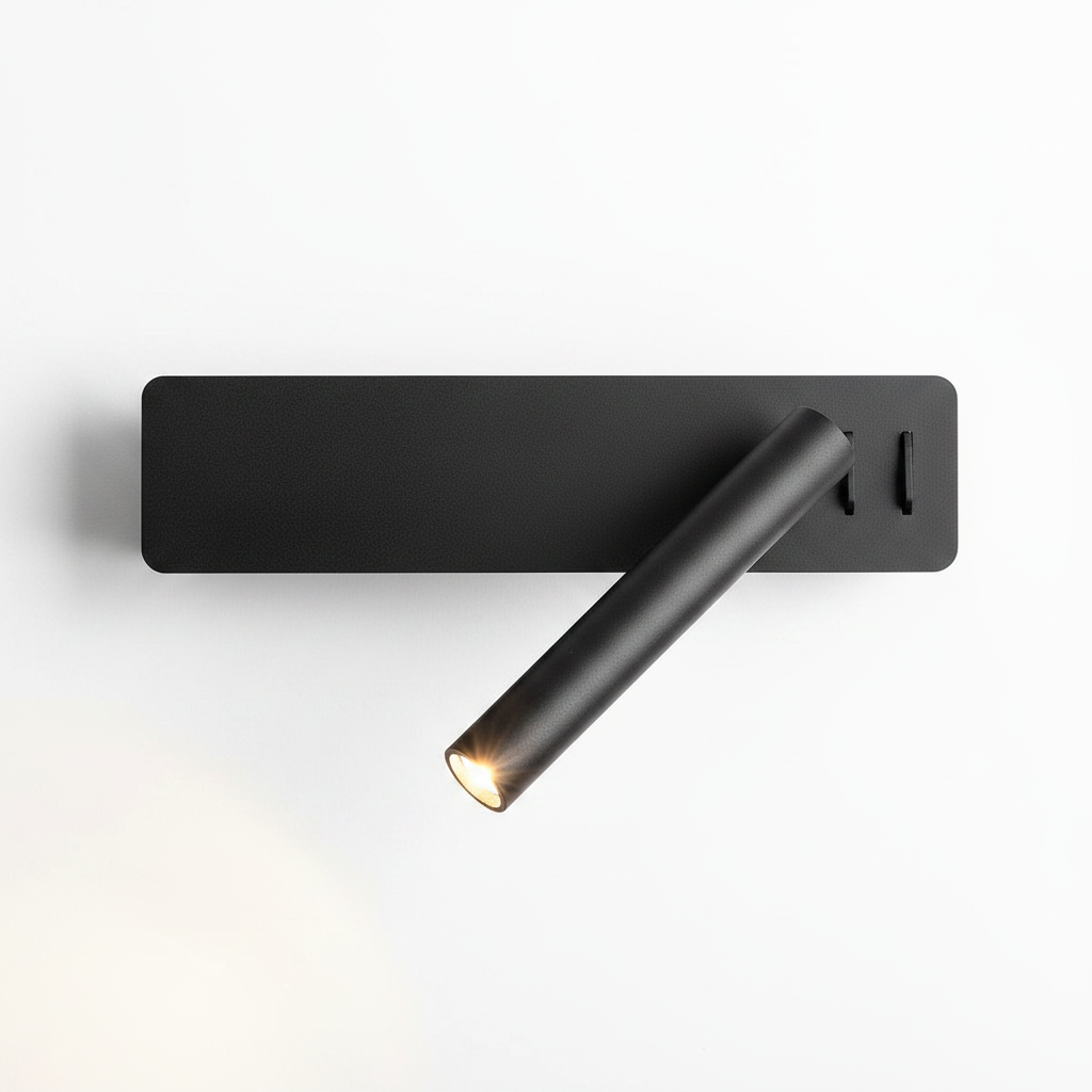 Black LED Wall Reading Light