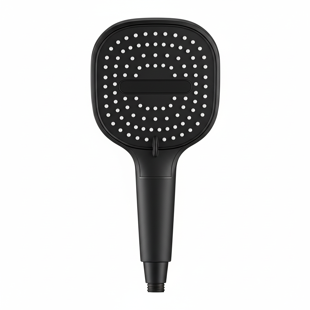 Black Shower Head – White BG