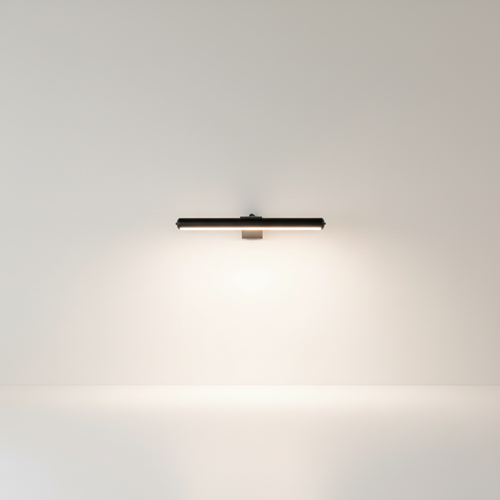 Black Wall Lamp - White Background