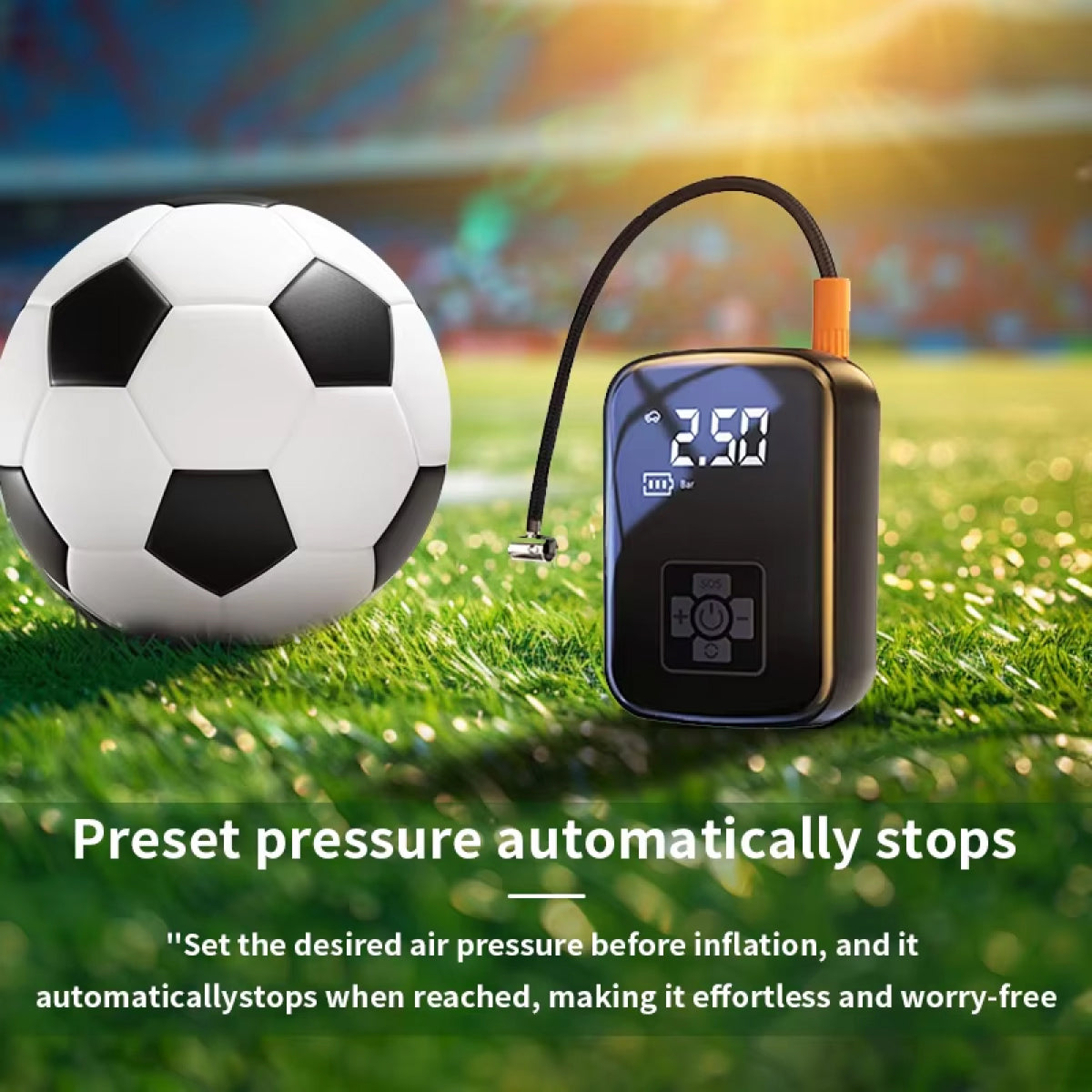Portable Air Compressor – Electric Air Pump | Cordless Tyre Inflator