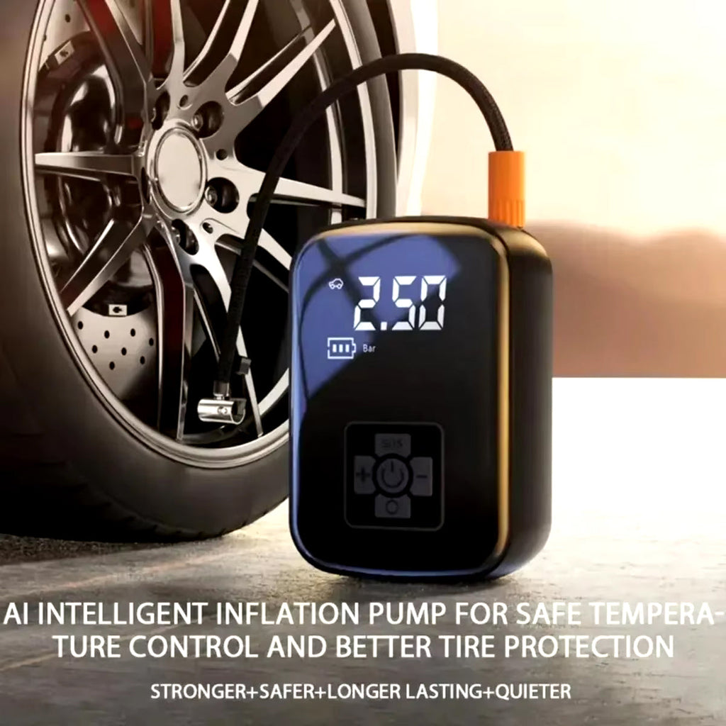 Portable Air Compressor – Electric Air Pump | Cordless Tyre Inflator