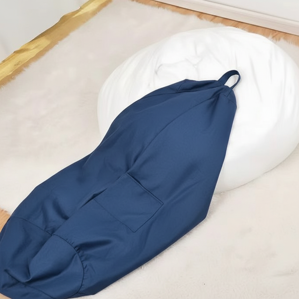 Blue Bean Bag Empty Flat