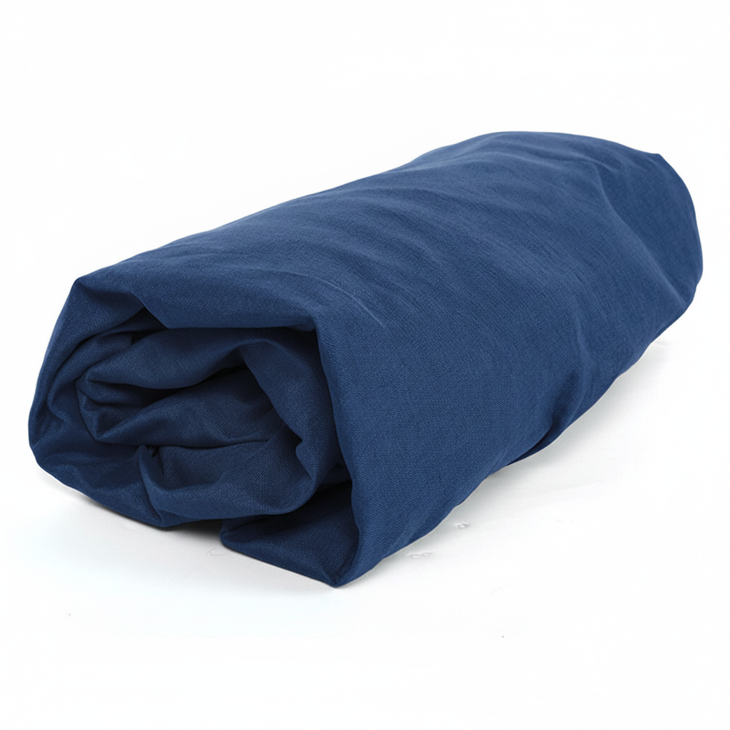 Blue Bean Bag Rolled