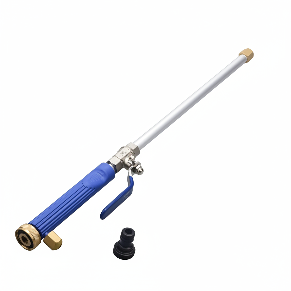 Blue spray wand