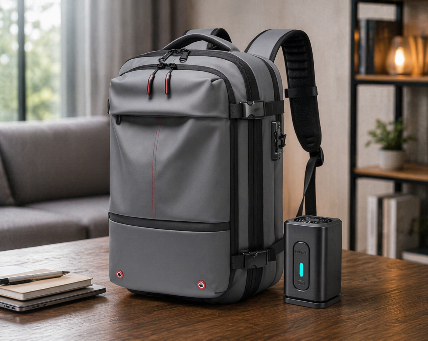 Travel Backpack Expandable 40L – Vacuum Compression Carry On Laptop Bag