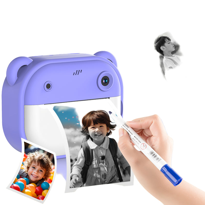 Kids Instant Print Camera Toy – Instant Photo Camera for Kids with Paper Rolls, 1080p Video, 32GB, Rechargeable .