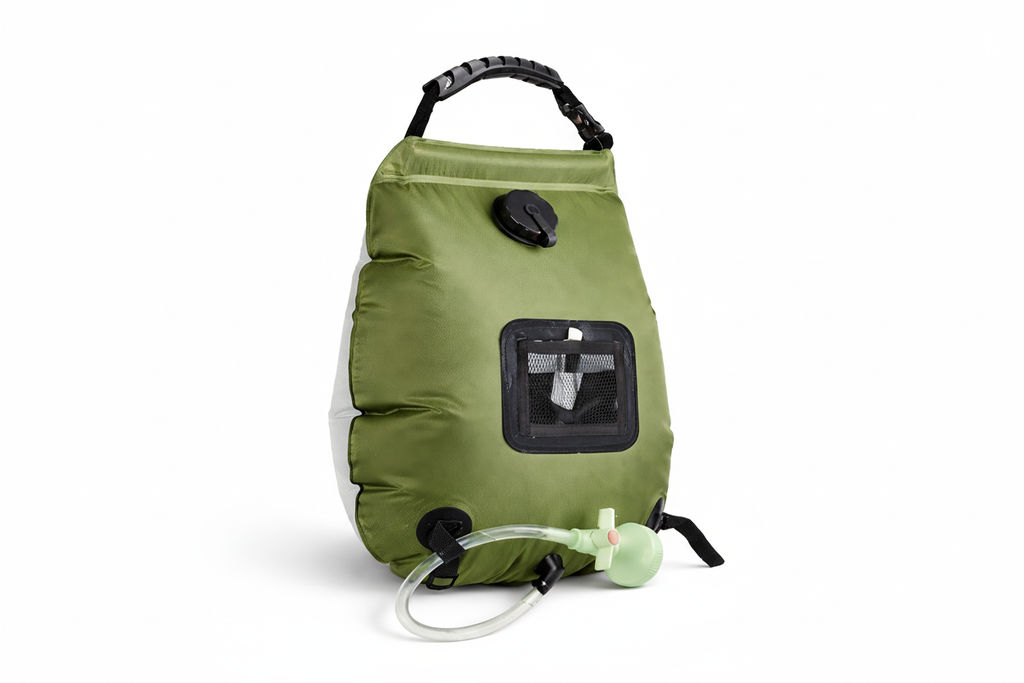 Camping shower bag - side view