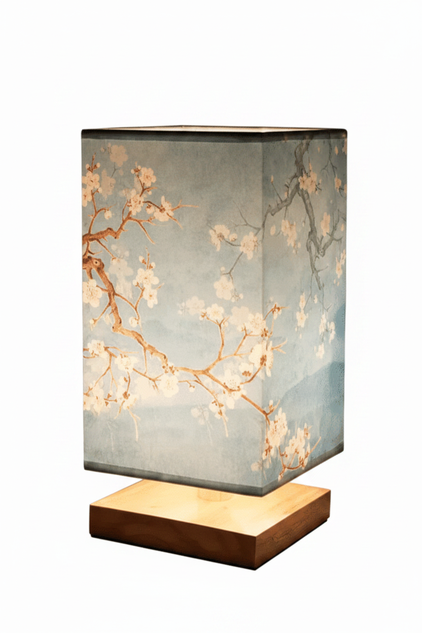 Cherry Blossom Blue - Portrait White BG