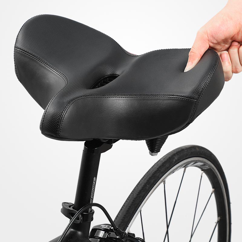 Bicycle Seat – Wide Comfort Bike Seat with Shock-Absorbing Springs