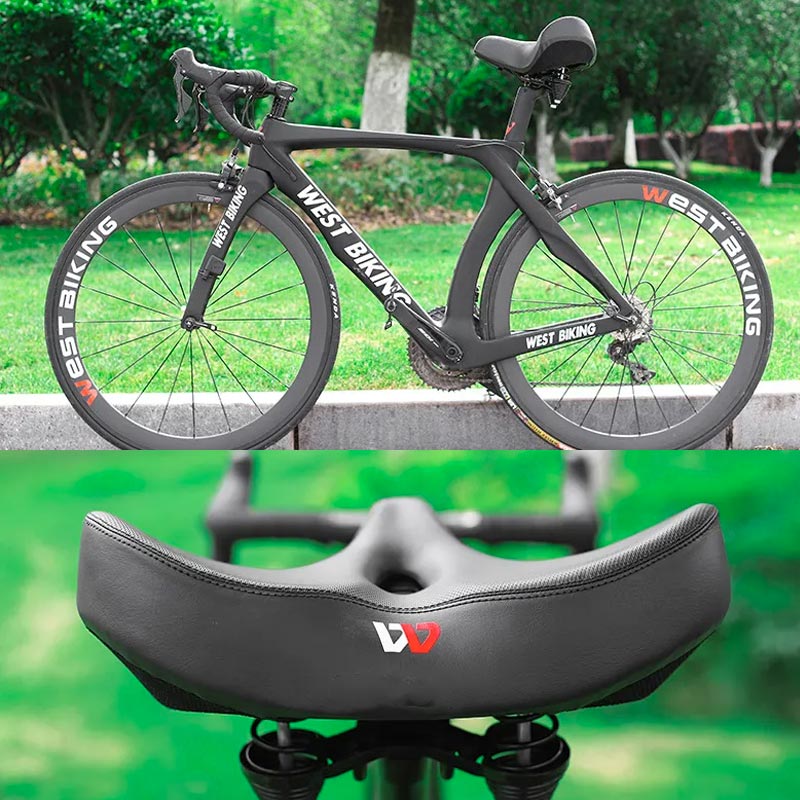 Bicycle Seat – Wide Comfort Bike Seat with Shock-Absorbing Springs