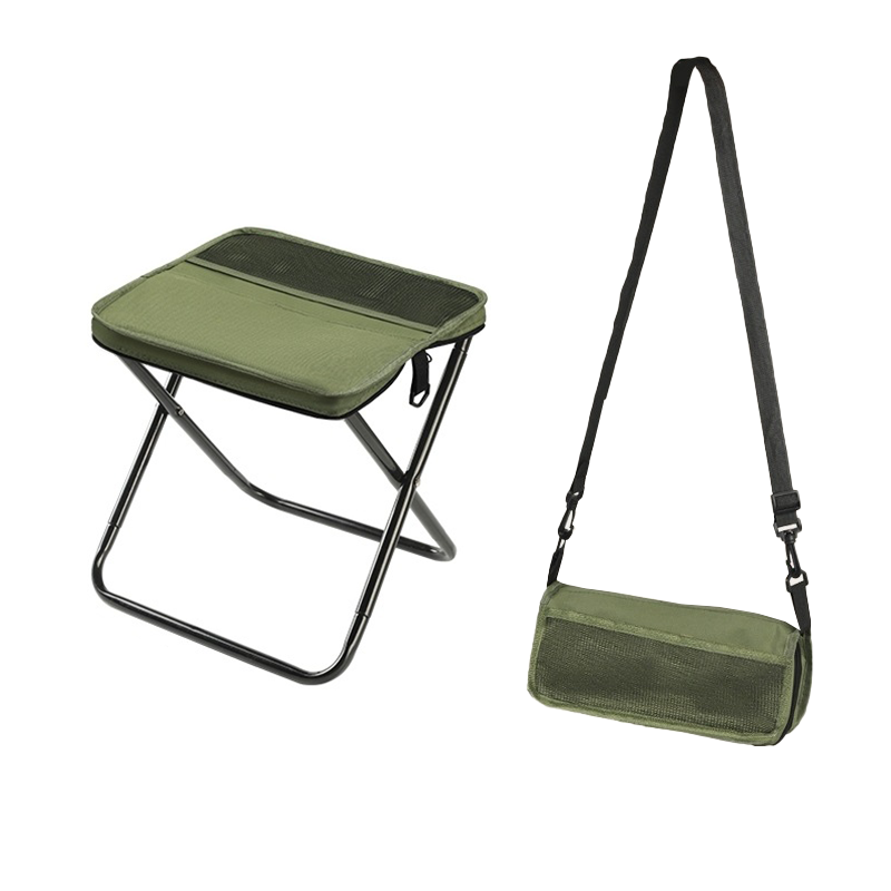 Folding Stool Portable – Foldable Camping Stool with Backpack Carry Bag