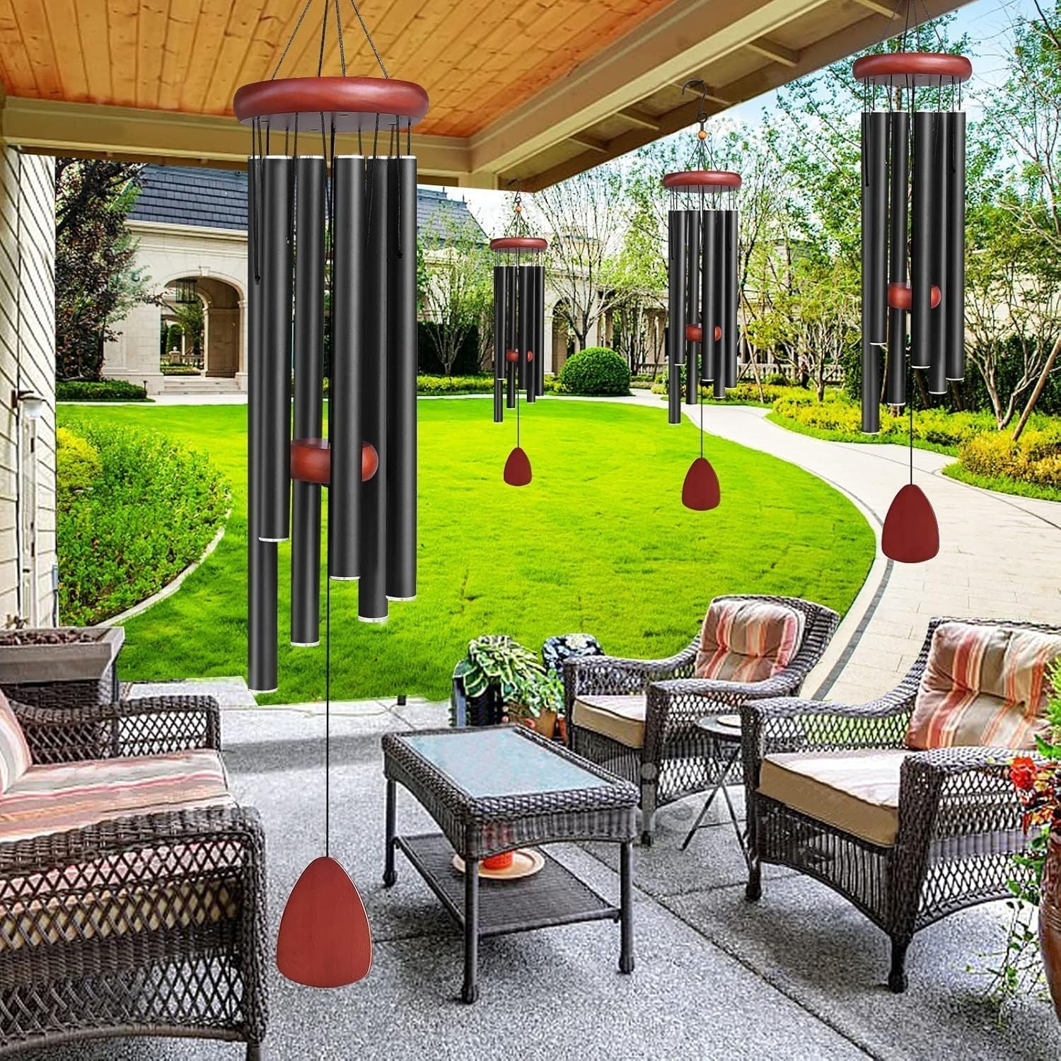 Outdoor Wind Chimes – Deep Tone Aluminum Garden Chime