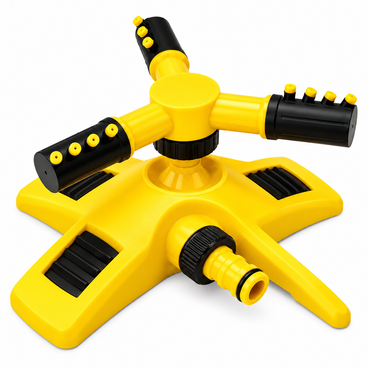 Triple Nozzle Lawn Water Sprinkler – 360° Rotating Garden Sprinkler