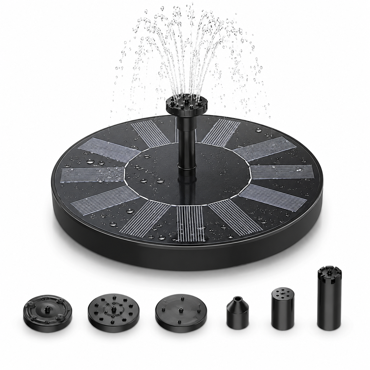 Solar Fountain Pump – Floating Bird Bath & Pond Fountain