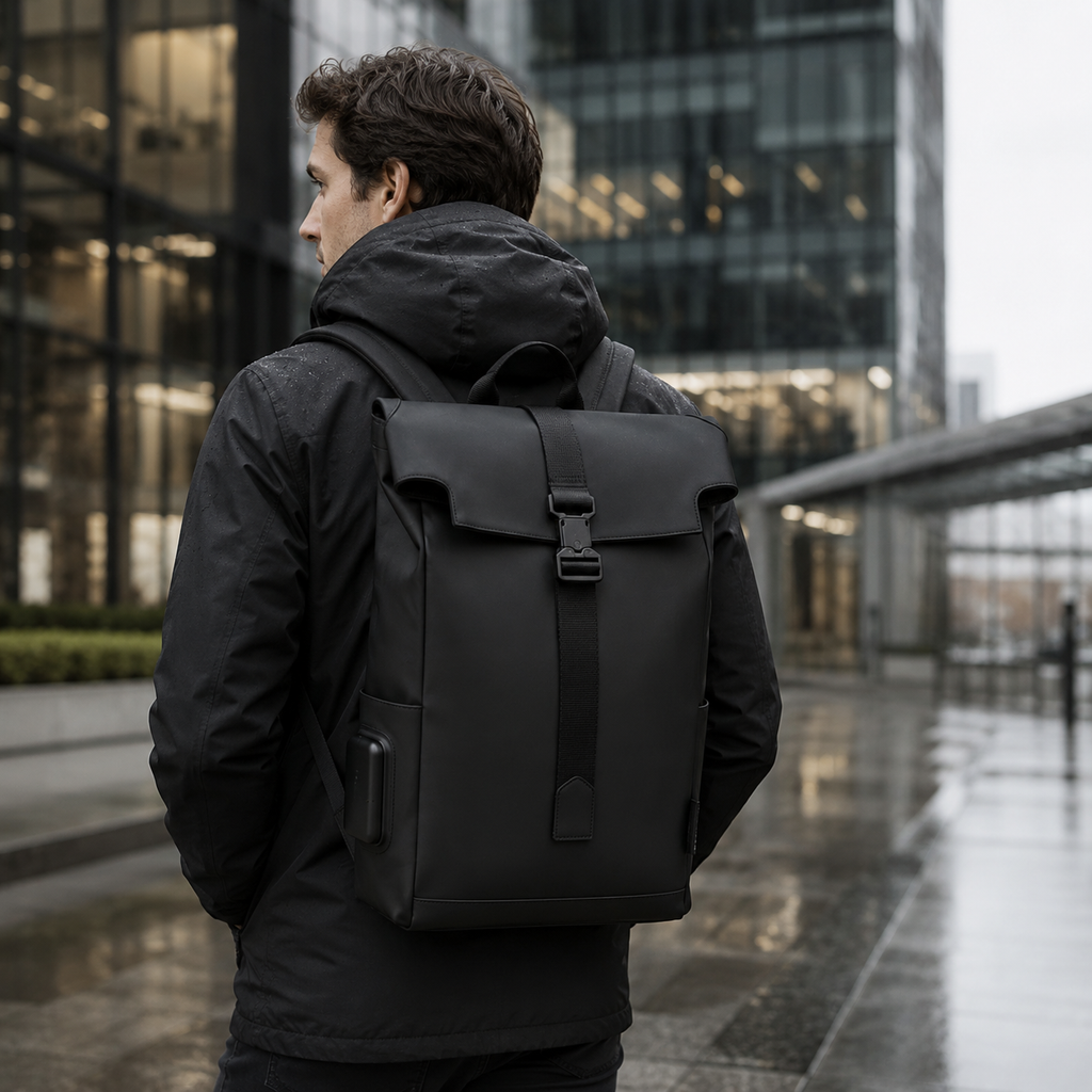 Waterproof Backpack – Spacious Design with USB Charging Port for Travel and Laptop Use