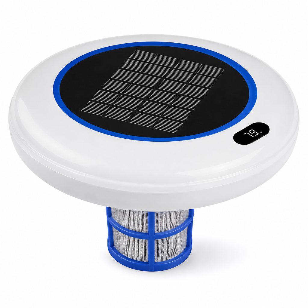 Solar Pool Ionizer – Chemical-Free Pool Cleaner with LED Lighting
