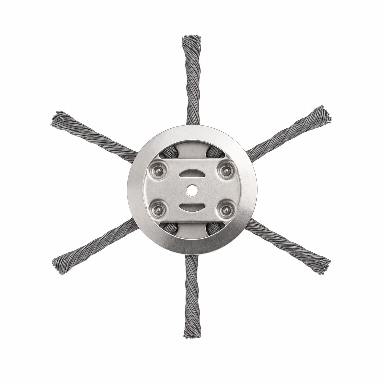 Steel Wire Brush Cutter Trimmer Head – Blade-Free Weed Trimmer Head for Lithium Grass Trimmers