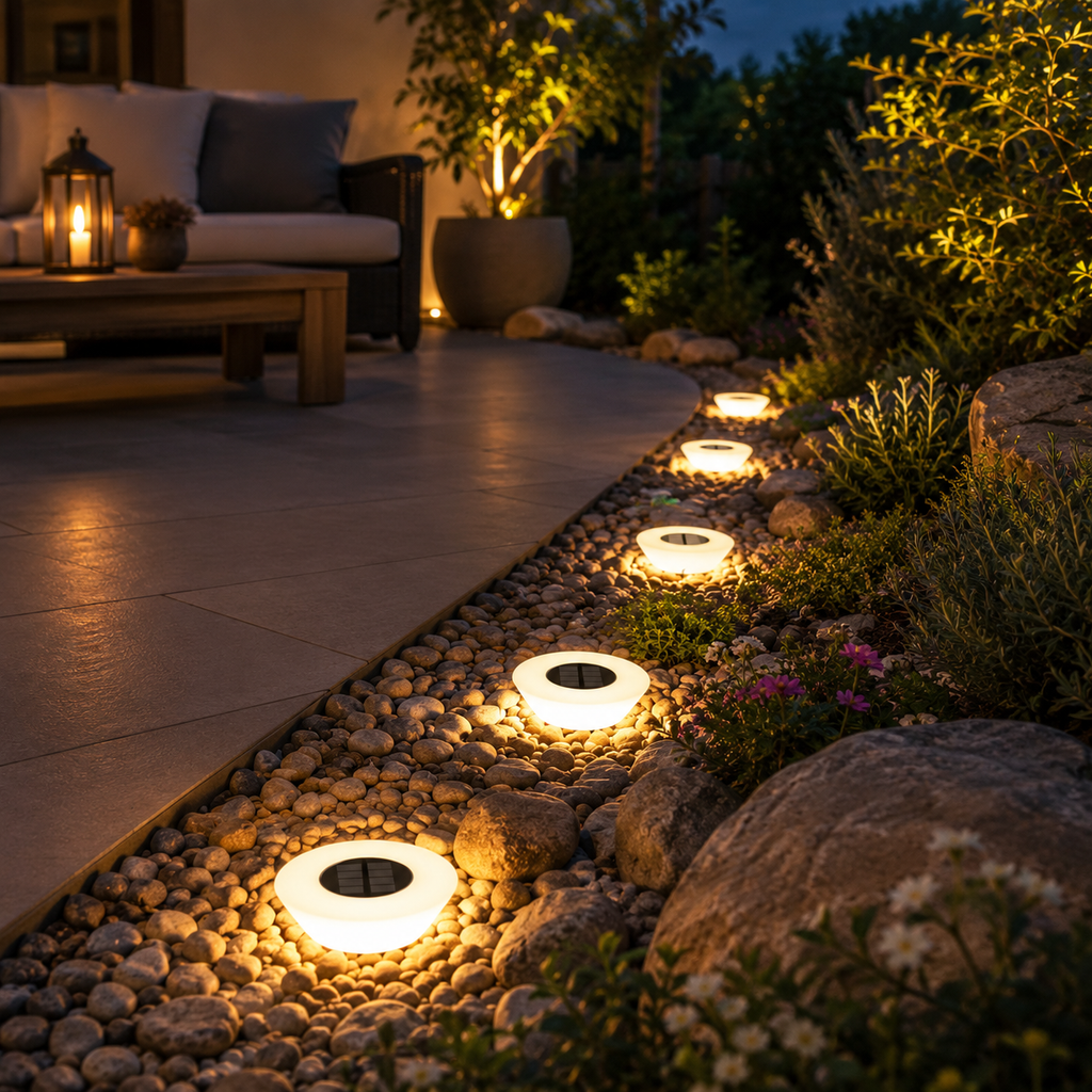 Solar Ground Lights Outdoor – LED Pathway Garden Lights | IP68 Pack