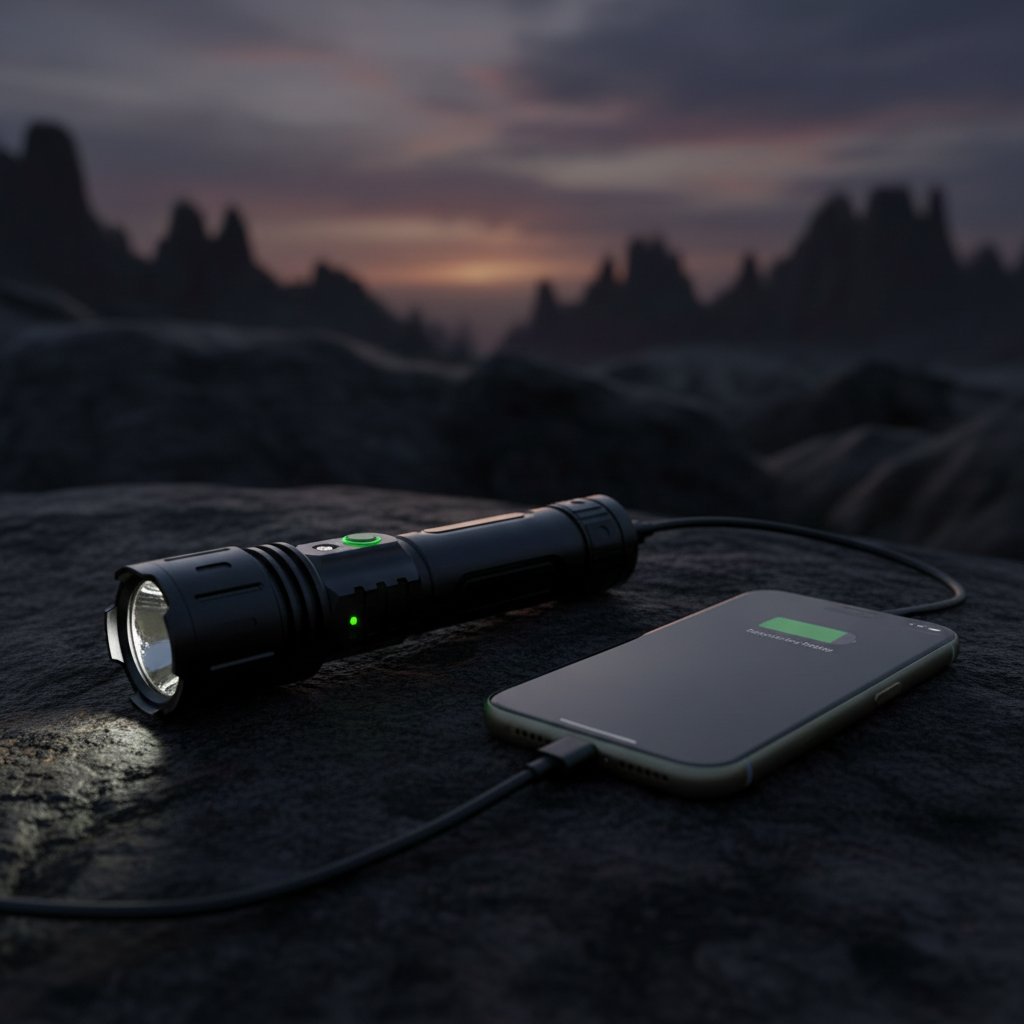 Flashlight Power Bank Lifestyle