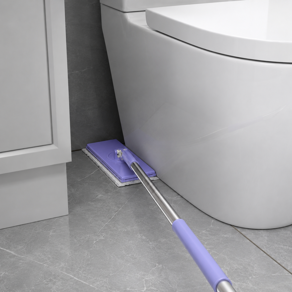 Floor Mop – Flat Mini Mop with 360° Head and Press Cloth Release