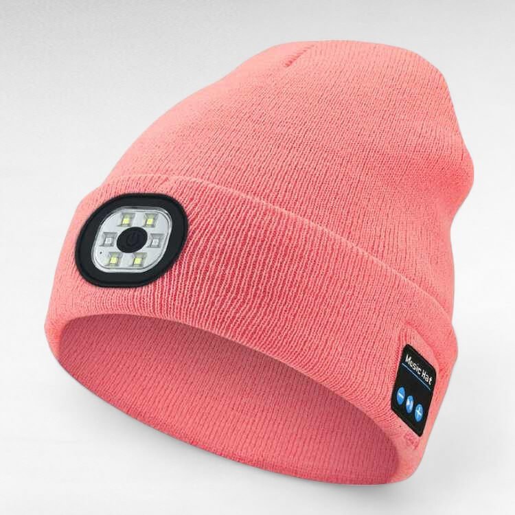 GlowWear LED Bluetooth Beanie – Hands-Free Music & Headlamp Hat