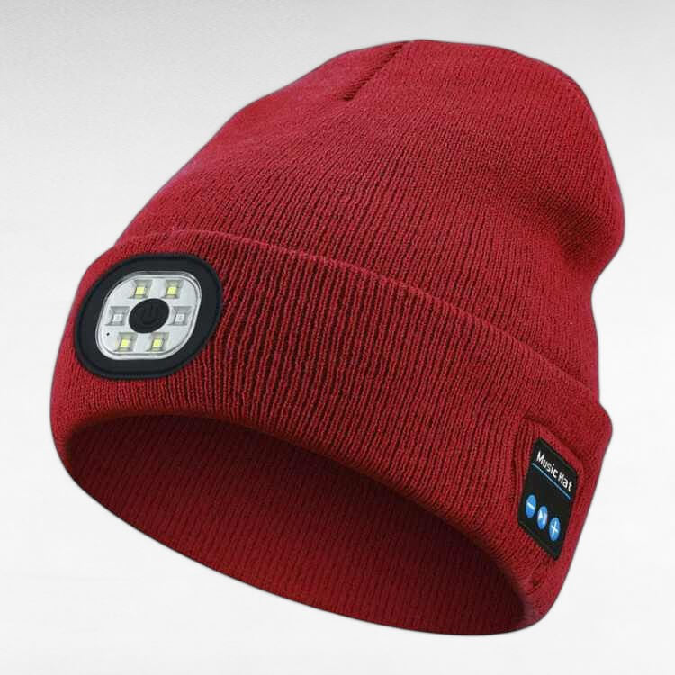 GlowWear LED Bluetooth Beanie – Hands-Free Music & Headlamp Hat