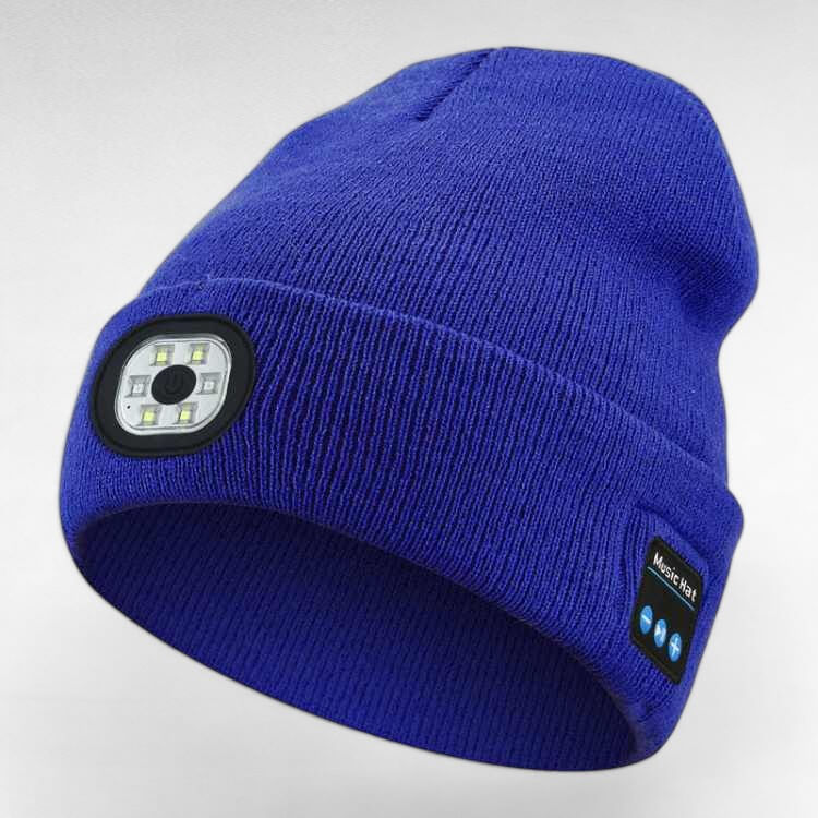 GlowWear LED Bluetooth Beanie – Hands-Free Music & Headlamp Hat
