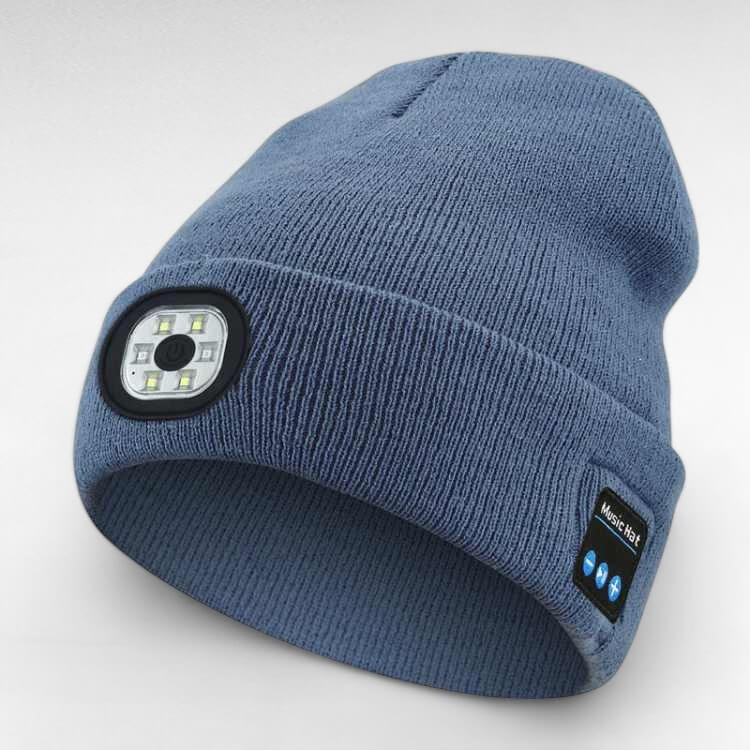GlowWear LED Bluetooth Beanie – Hands-Free Music & Headlamp Hat