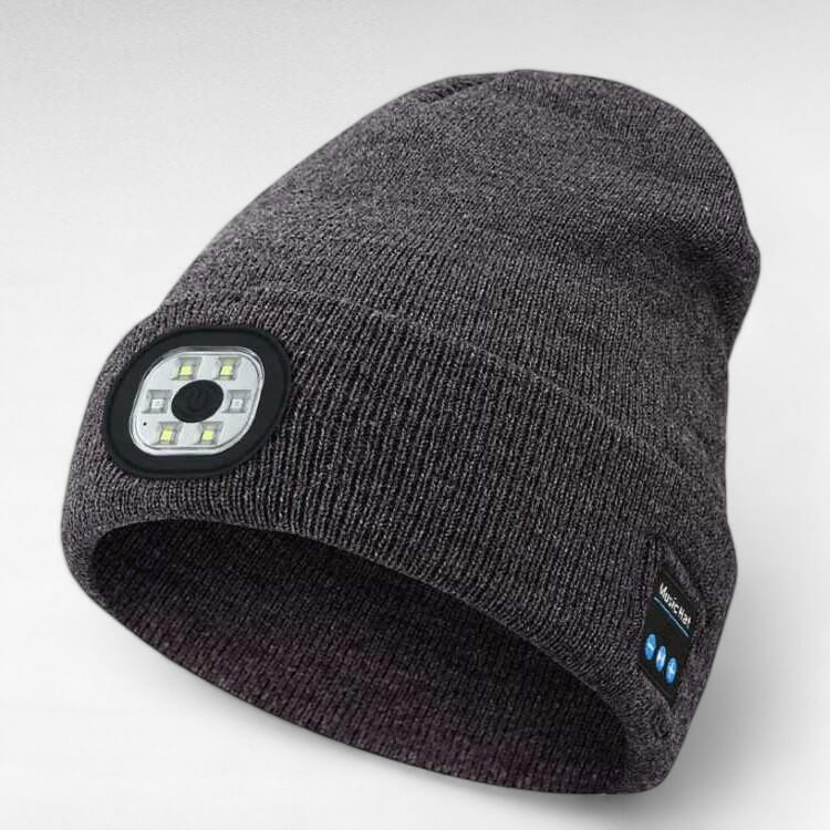 GlowWear LED Bluetooth Beanie – Hands-Free Music & Headlamp Hat